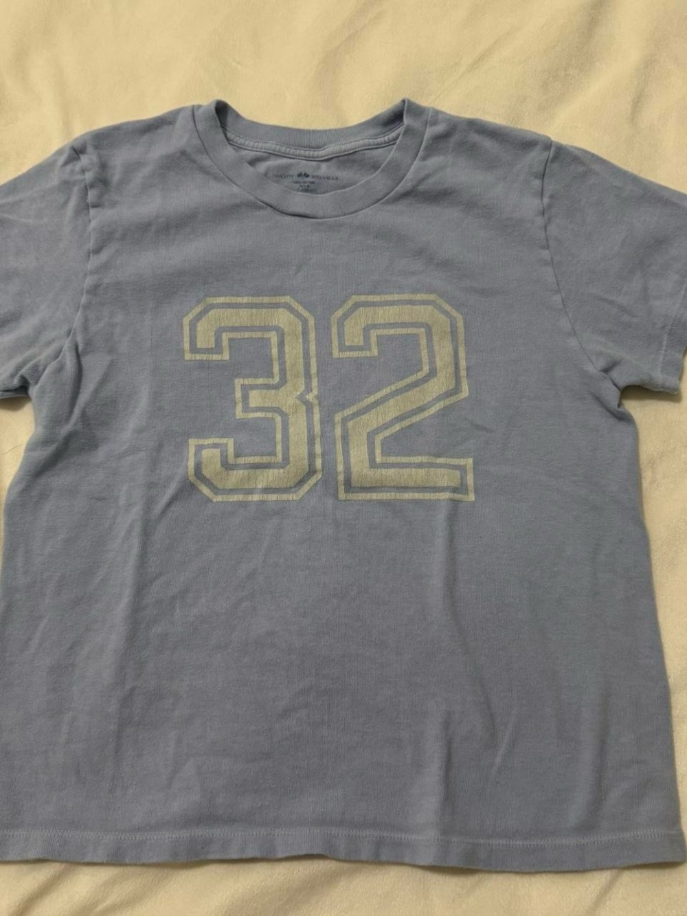 Brandy Melville Light Blue '32' Graphic Tee